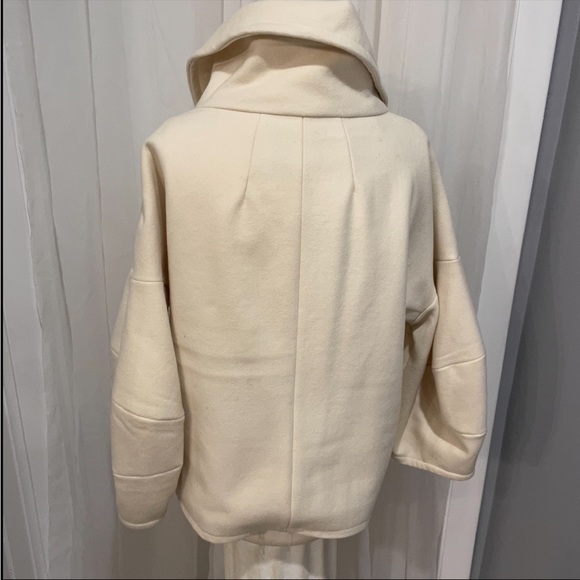 TEX BY MAXAZRIA CREME WOOL COAT/JACKET S/M - Picture 2 of 8